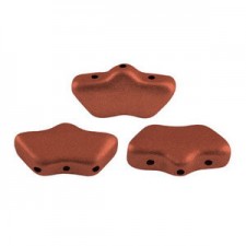 Les perles par Puca® Delos beads Bronze red mat 00030/01750